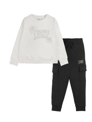 Leone 1947 Nature Mädchen Winter-Trainingsanzug mit Rundhalsausschnitt Cargohose