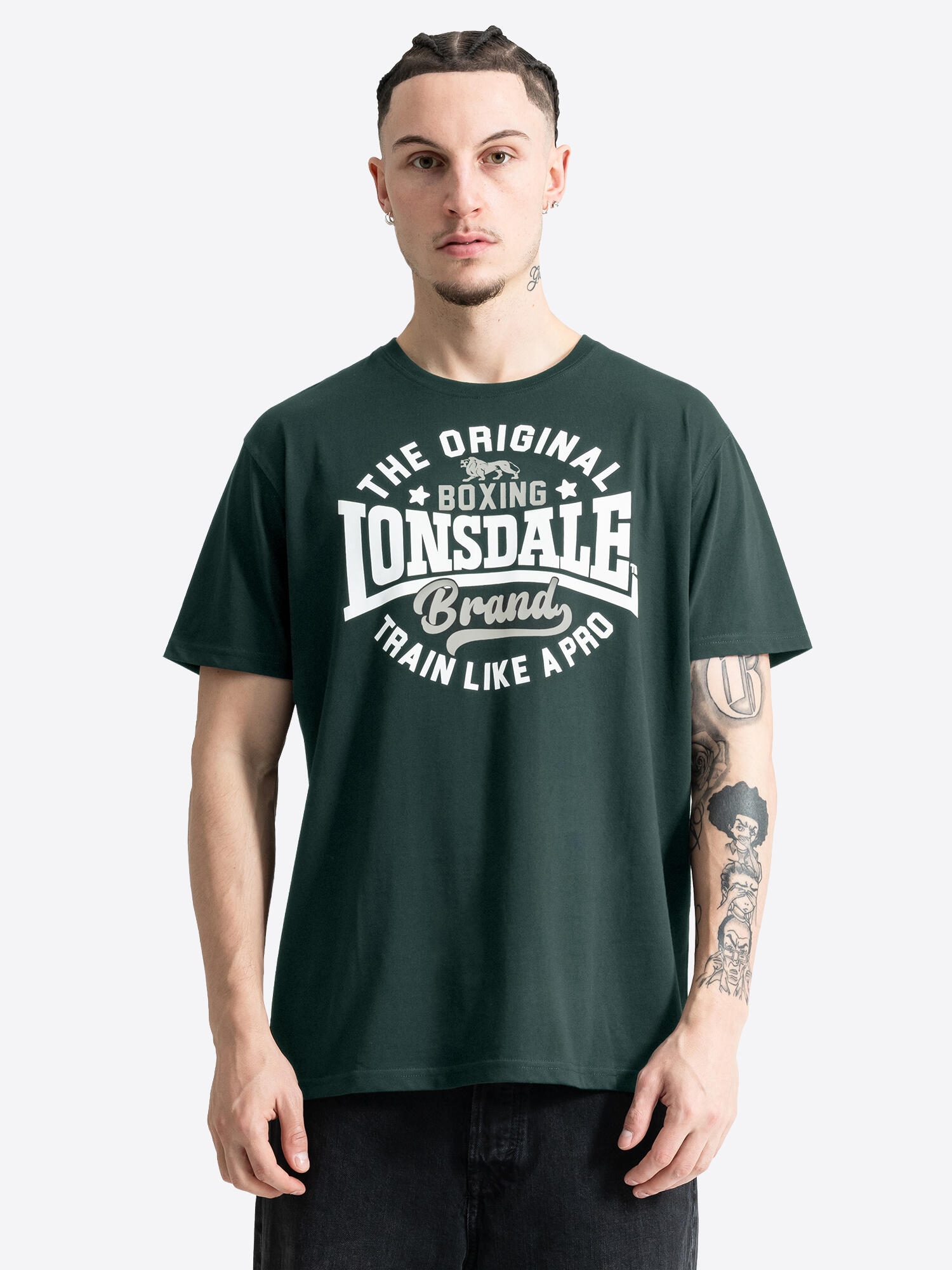 LONSDALE Heren-T-shirt, regular fit dubbelpak WELLBROW 3/6