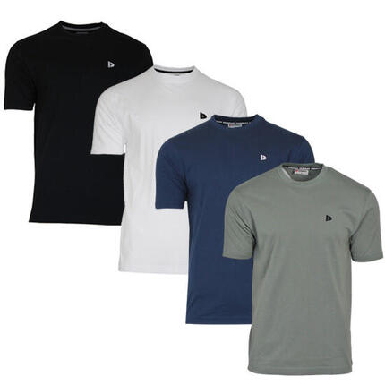 Lot de 4 t-shirts homme Vince, col rond, 100 % coton
