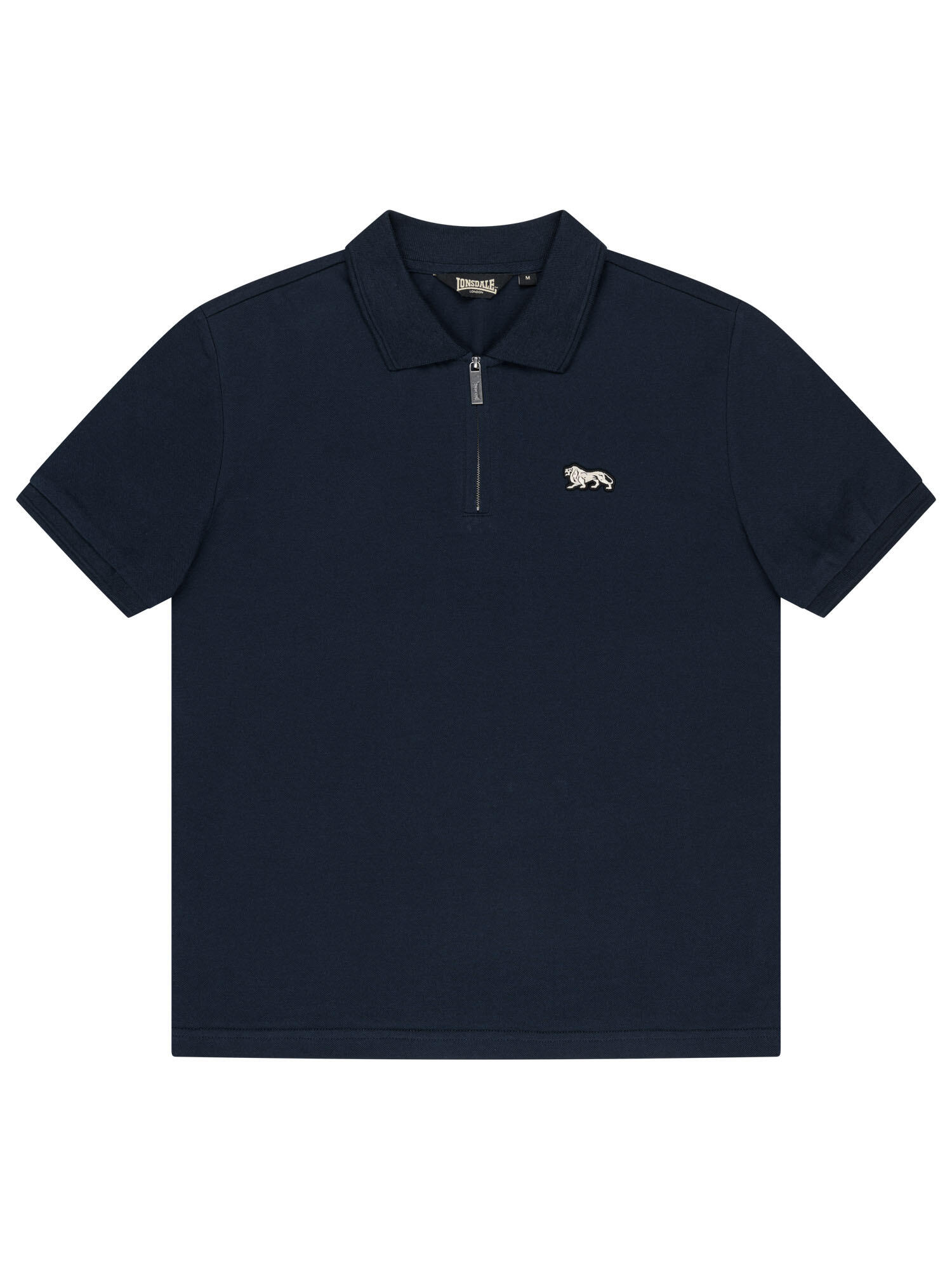 LONSDALE Herren Poloshirt mit Viertelreißverschluss normale Passform HERTFORD 2/6