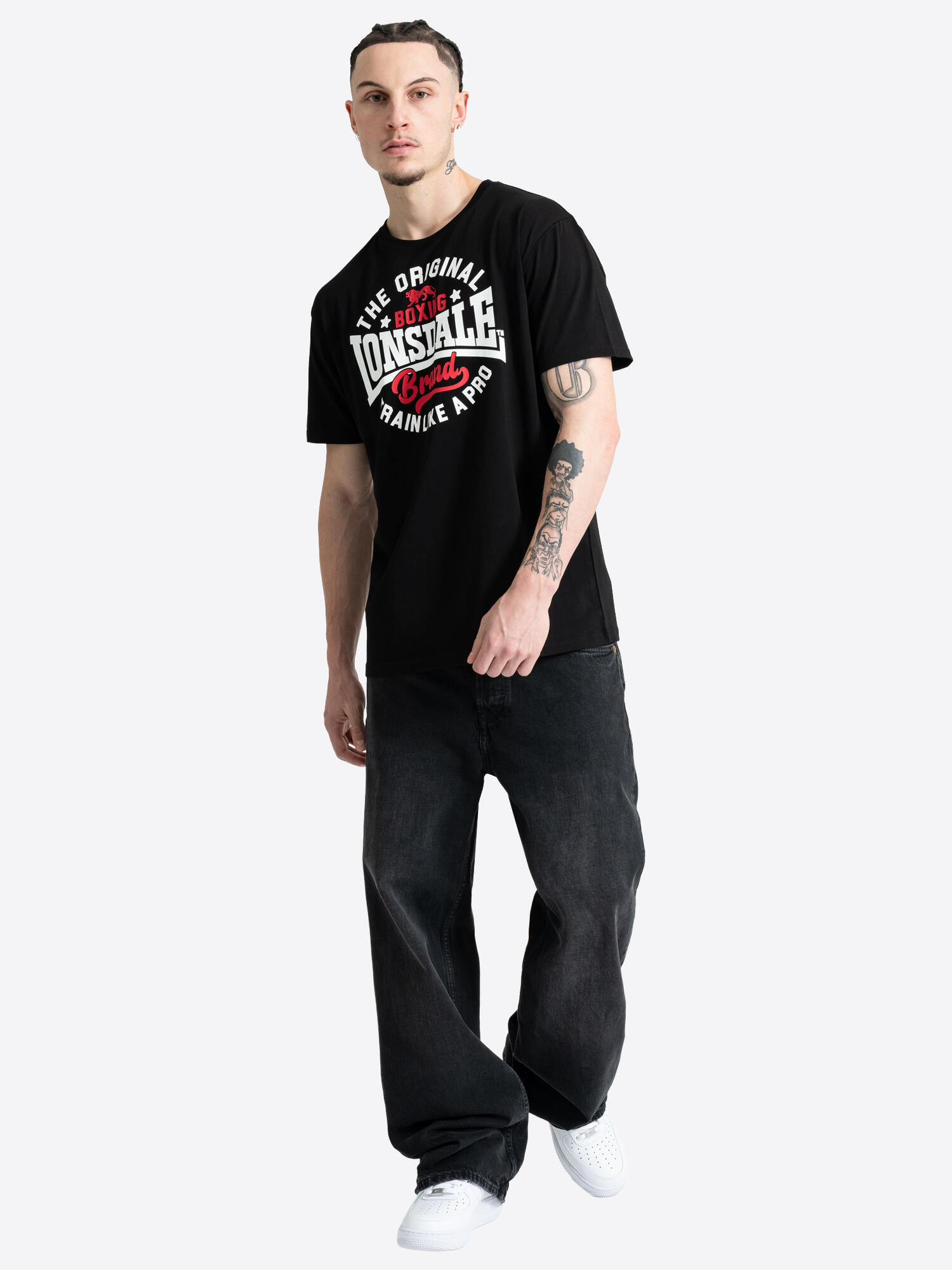 LONSDALE Heren-T-shirt, regular fit dubbelpak WELLBROW 4/6