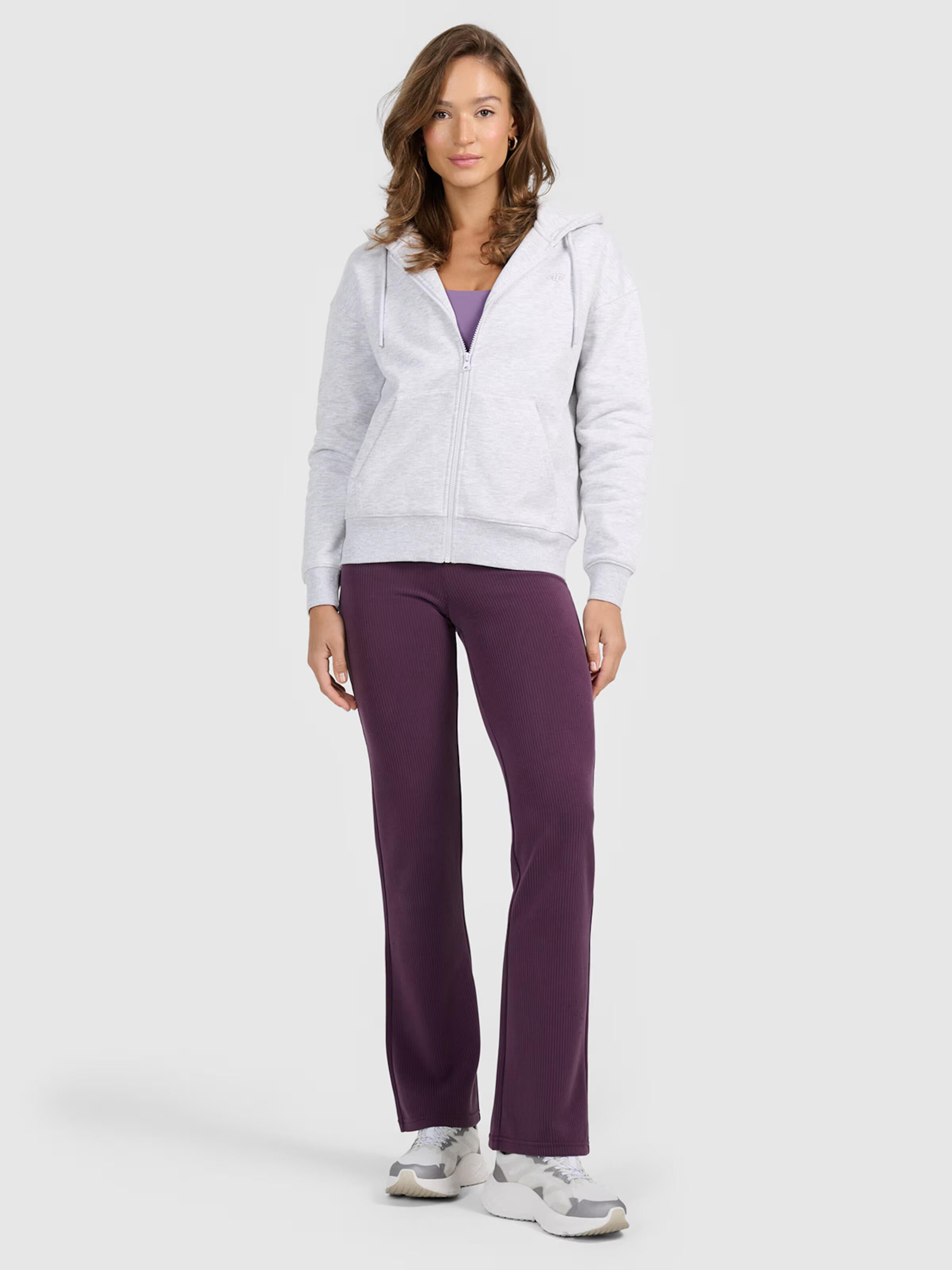 Bluza dresowa rozpinana z kapturem damska 4F 4FRMM00TSWSF2772 5/7