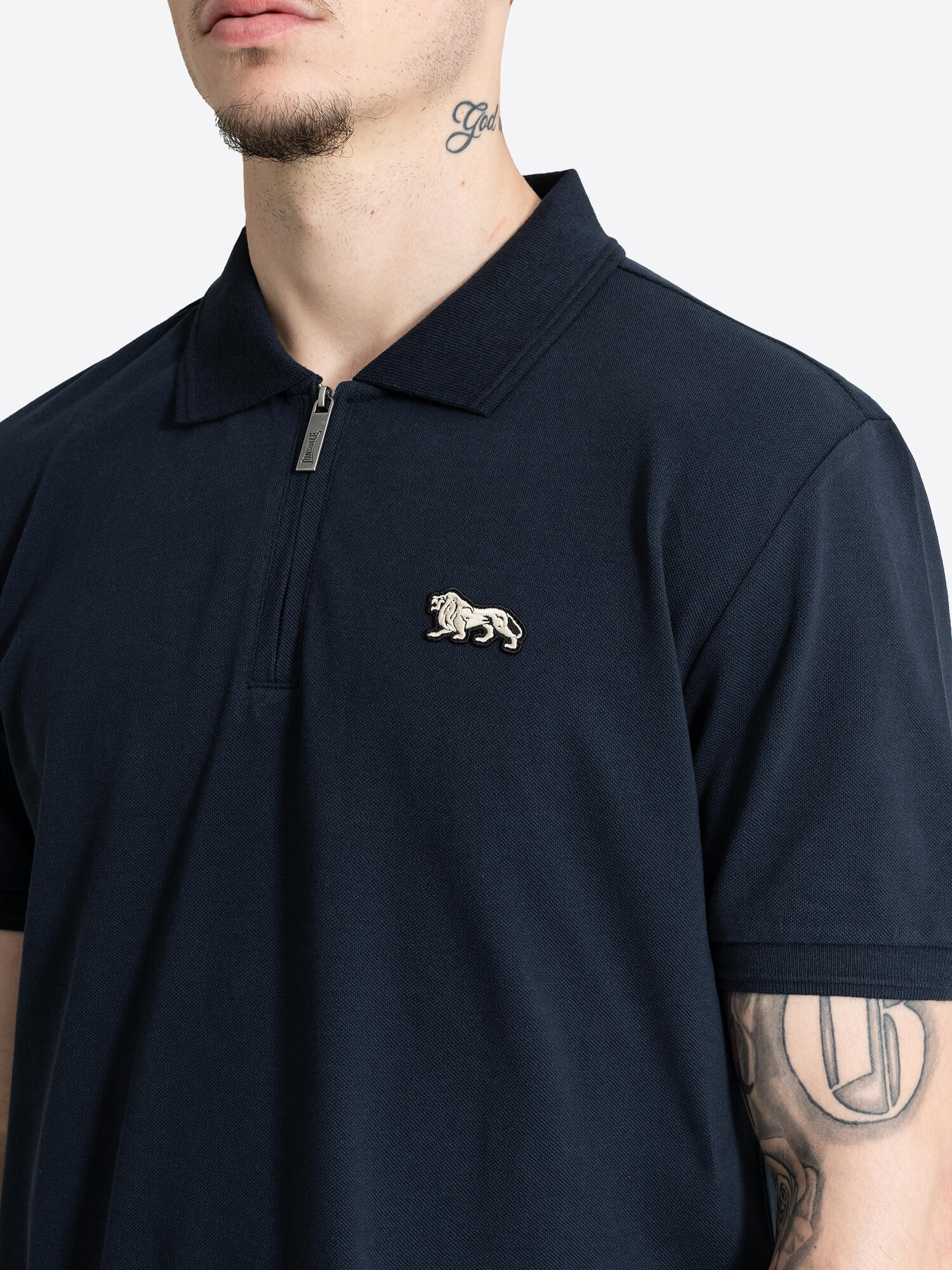 LONSDALE Herren Poloshirt mit Viertelreißverschluss normale Passform HERTFORD 6/6