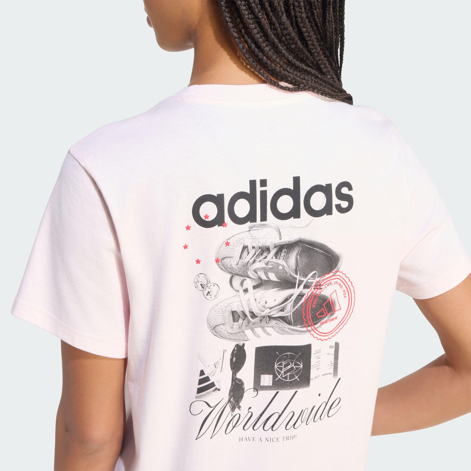TRAVEL GRAFIK T-SHIRT; LOCKER GESCHNITTEN 5/5