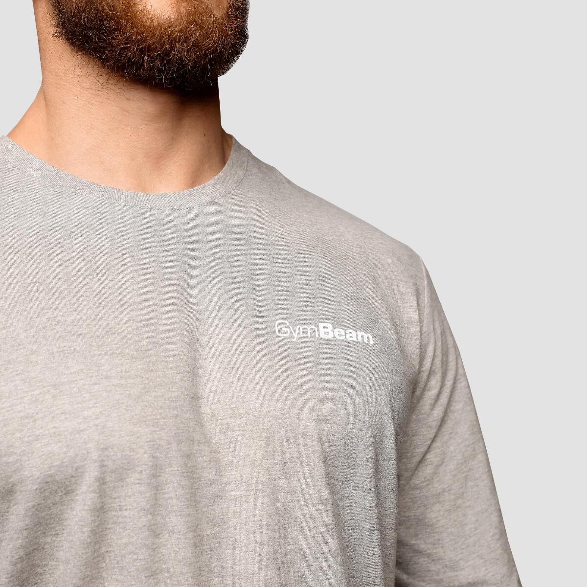 Uomo trekking maglia a maniche lunghe traspirante grigia Basic 2/5