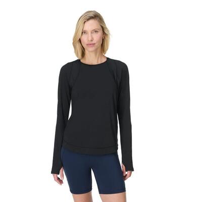Sweaty betty breathe easy mesh long sleeve top t-shirt wit s