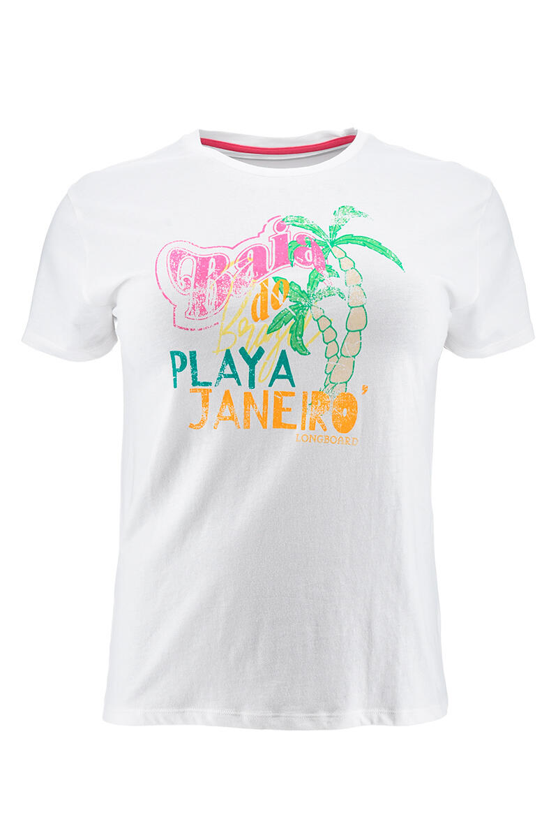 T-shirt femme blanc 2/5