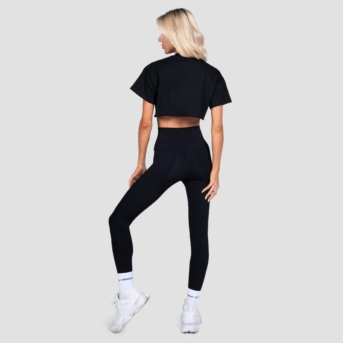 Donna palestra crop top traspirante nero Thrive 5/6