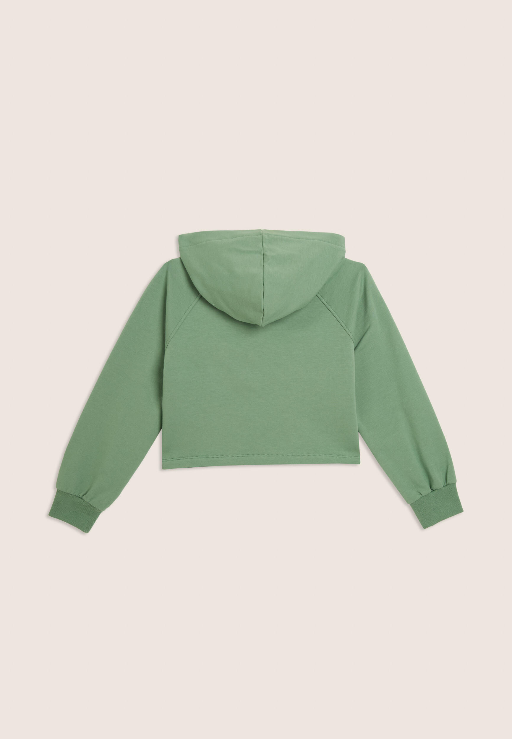 Felpa Junior cropped regular fit in cotone elasticizzato 2/3