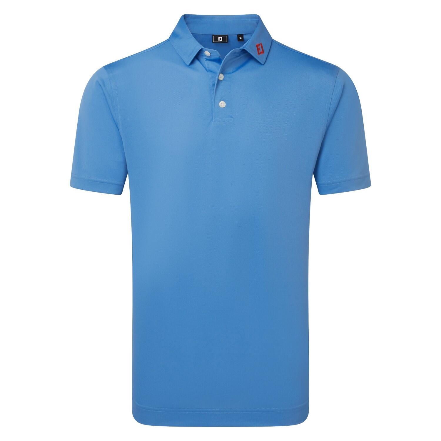 Polo Golf Footjoy Stretch Pique Solid Hombre Azul 4/5