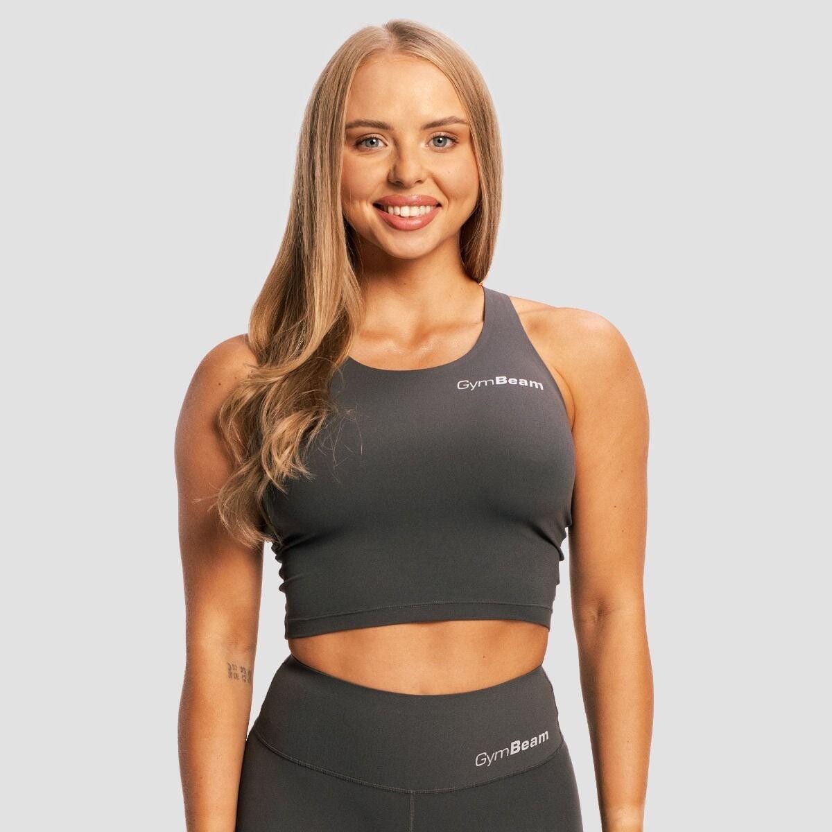 Top donna palestra cropped grigio BEAT 6/7