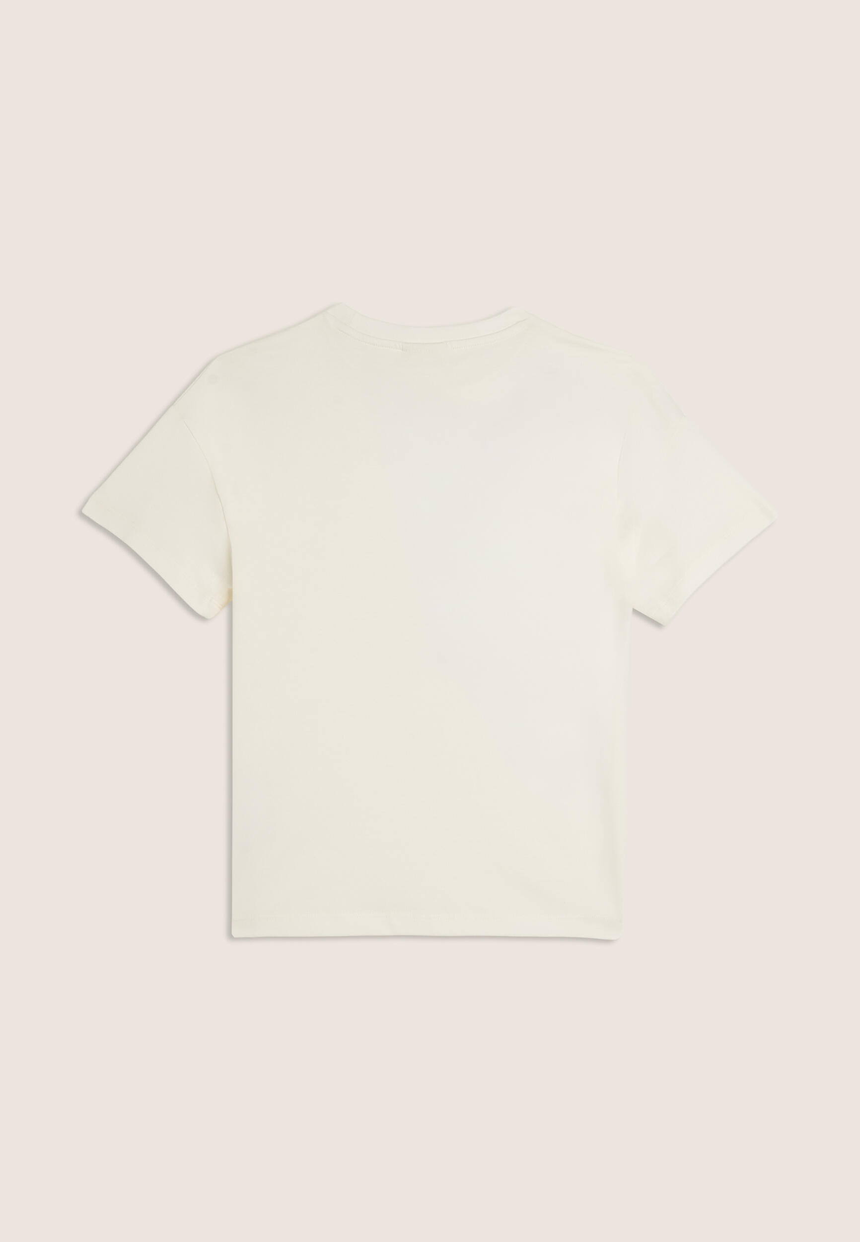 Camiseta junior regular con gráfico de hombrecito con efecto leopardo 2/3