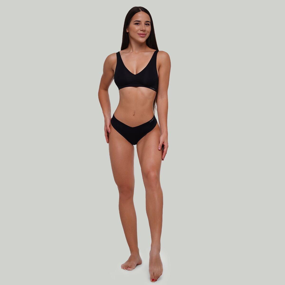 Donna palestra reggiseno senza cuciture nero Seamless 4/7