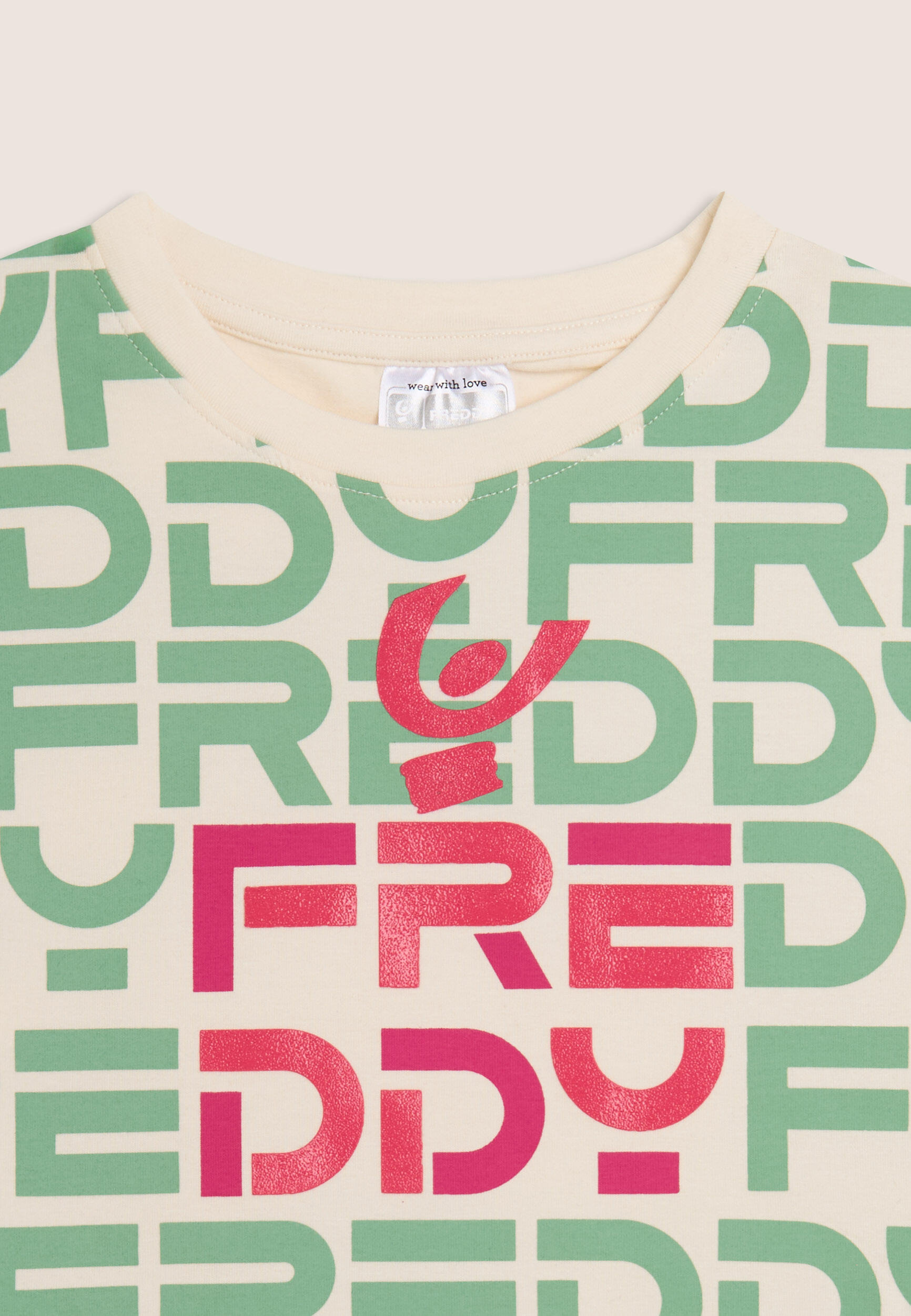 T-shirt Junior cropped con stampa FREDDY all-over 3/3
