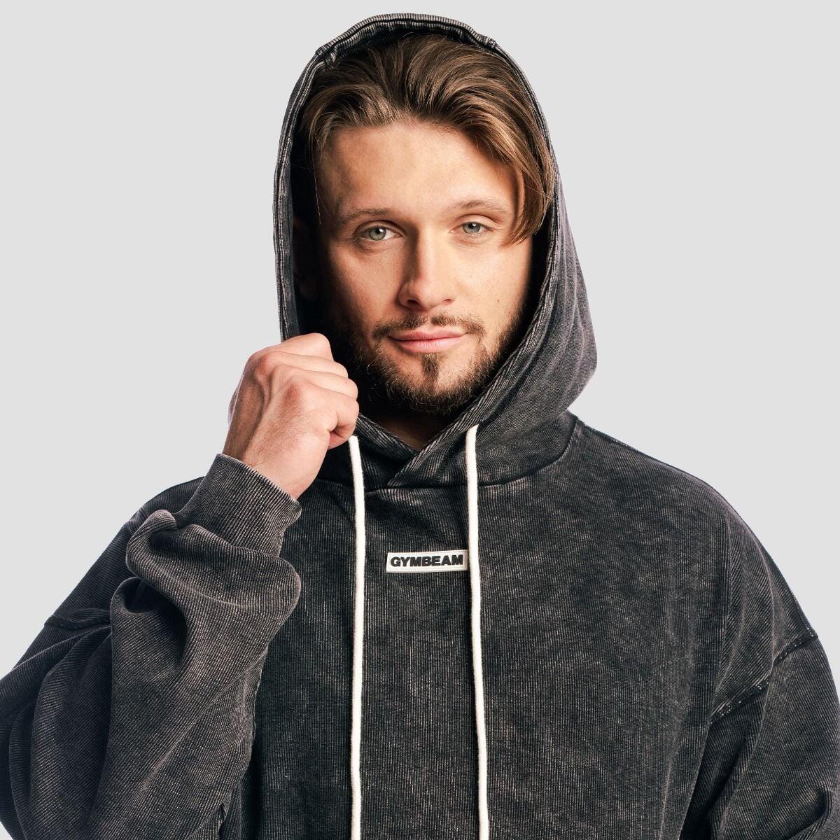 Uomo felpa con cappuccio Black Aura 2/6