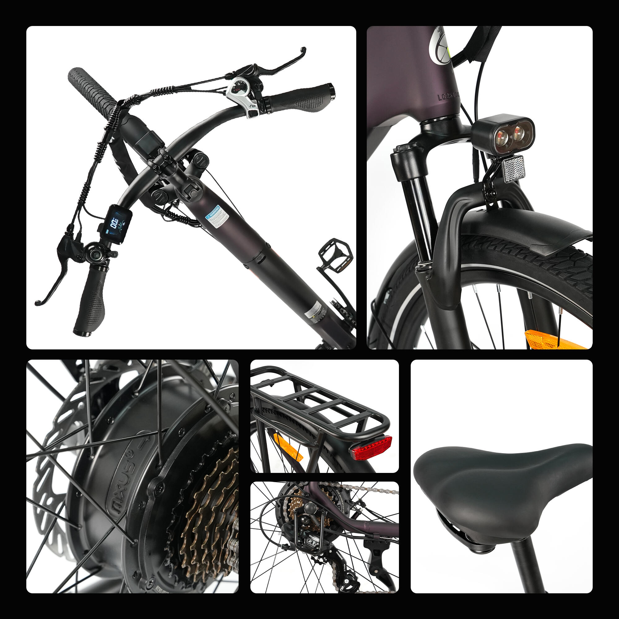 Homem/Mulher 2026 C3SE 120km 28" 7v E-bike branco 4/8