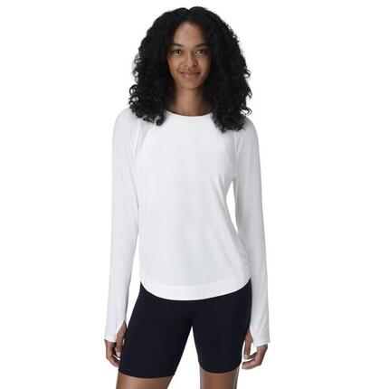SWEATY BETTY Breathe Easy Mesh Long Sleeve Top WIT XL