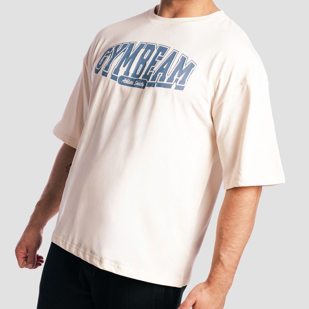 Uomo fitness t-shirt 230 GSM crema Athletic Society 2/6
