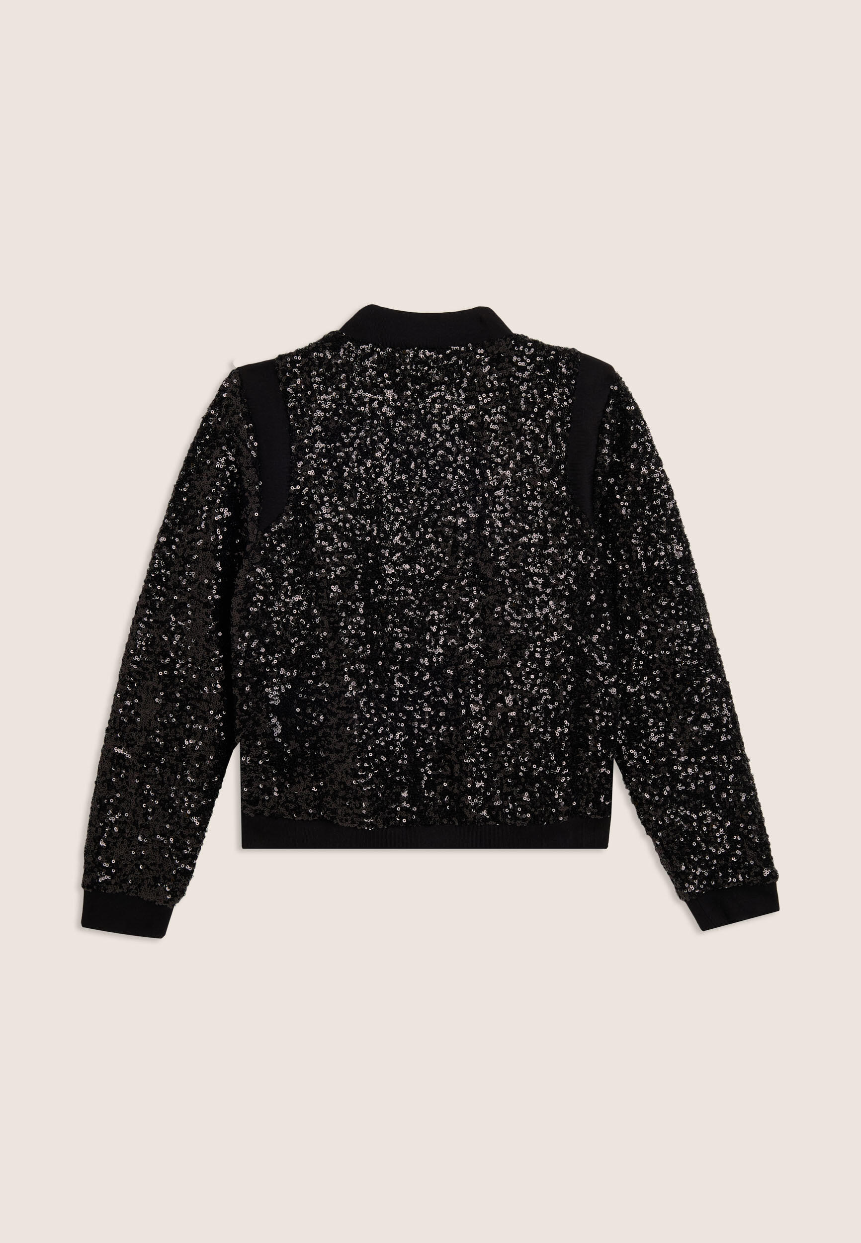 Veste bomber Junior entièrement recouverte de paillettes 2/3