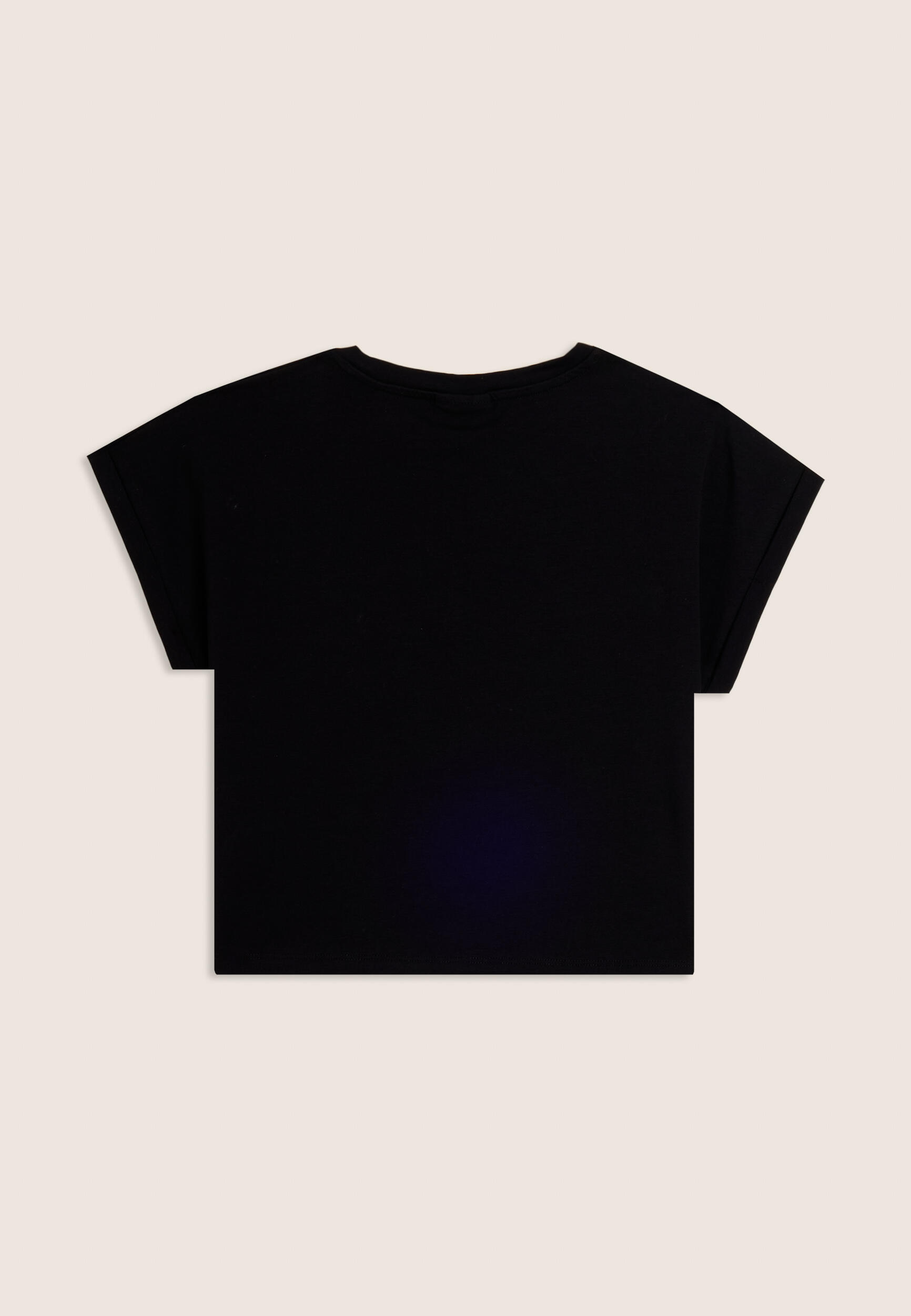 T-shirt Junior avec manches à ailettes et logo animal et or 2/3