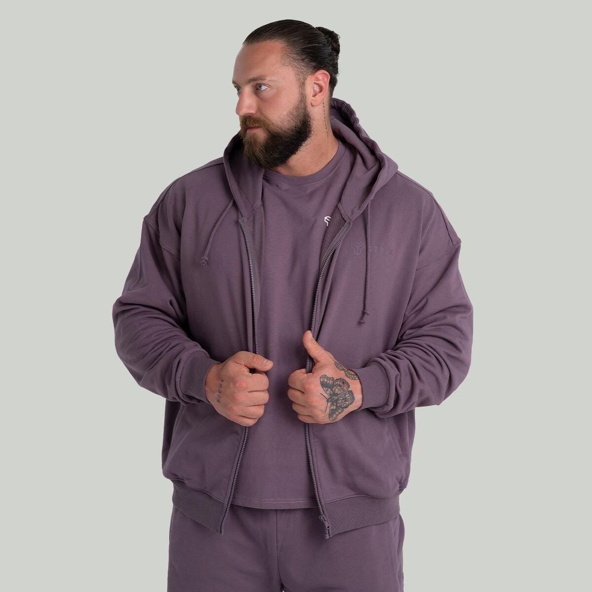 Uomo fitness felpa con cappuccio e zip traspirante Dusk 3/6