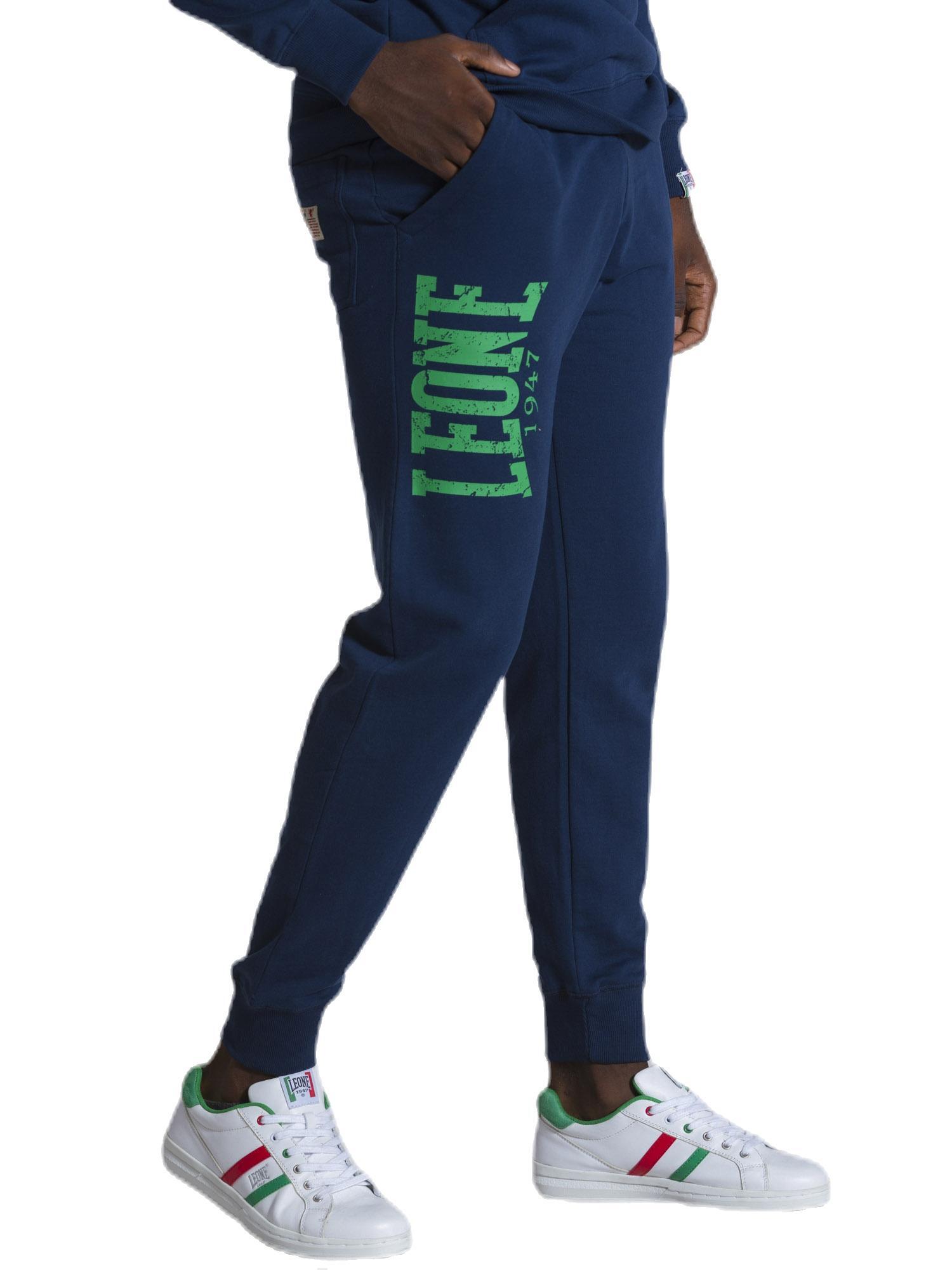 Fato de treino escovado de inverno masculino Leone Basic Vintage com capuz 6/7