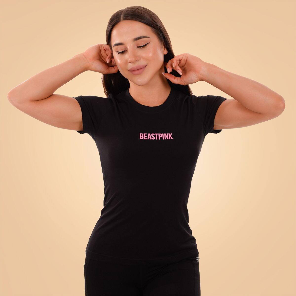 Donna palestra t-shirt traspirante nera Daily 2/5