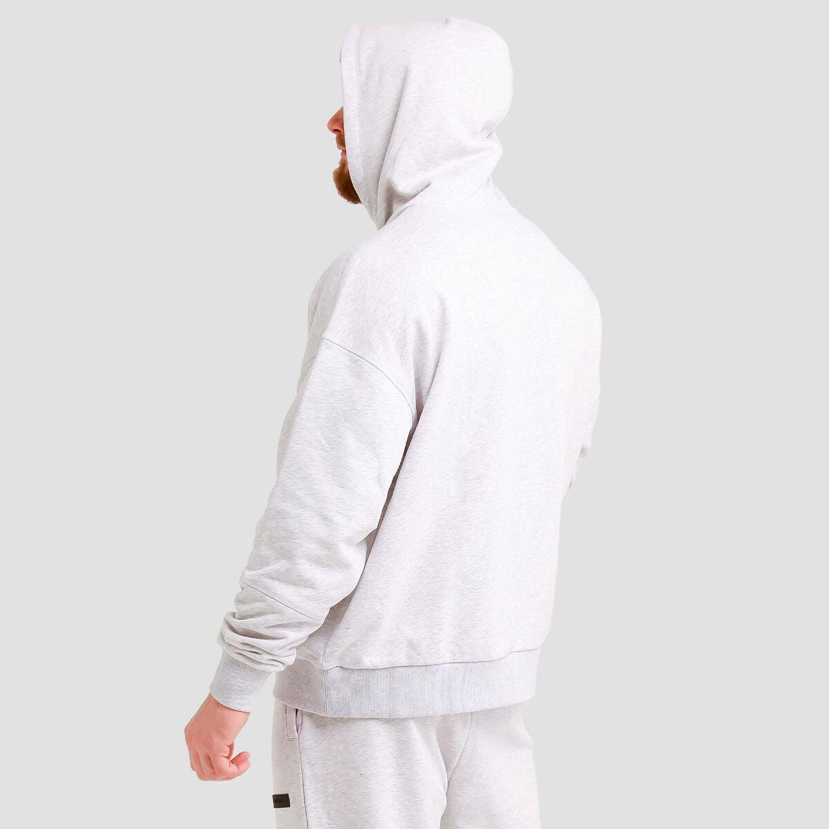 Uomo fitness felpa con cappuccio traspirante grigia Unity 5/7
