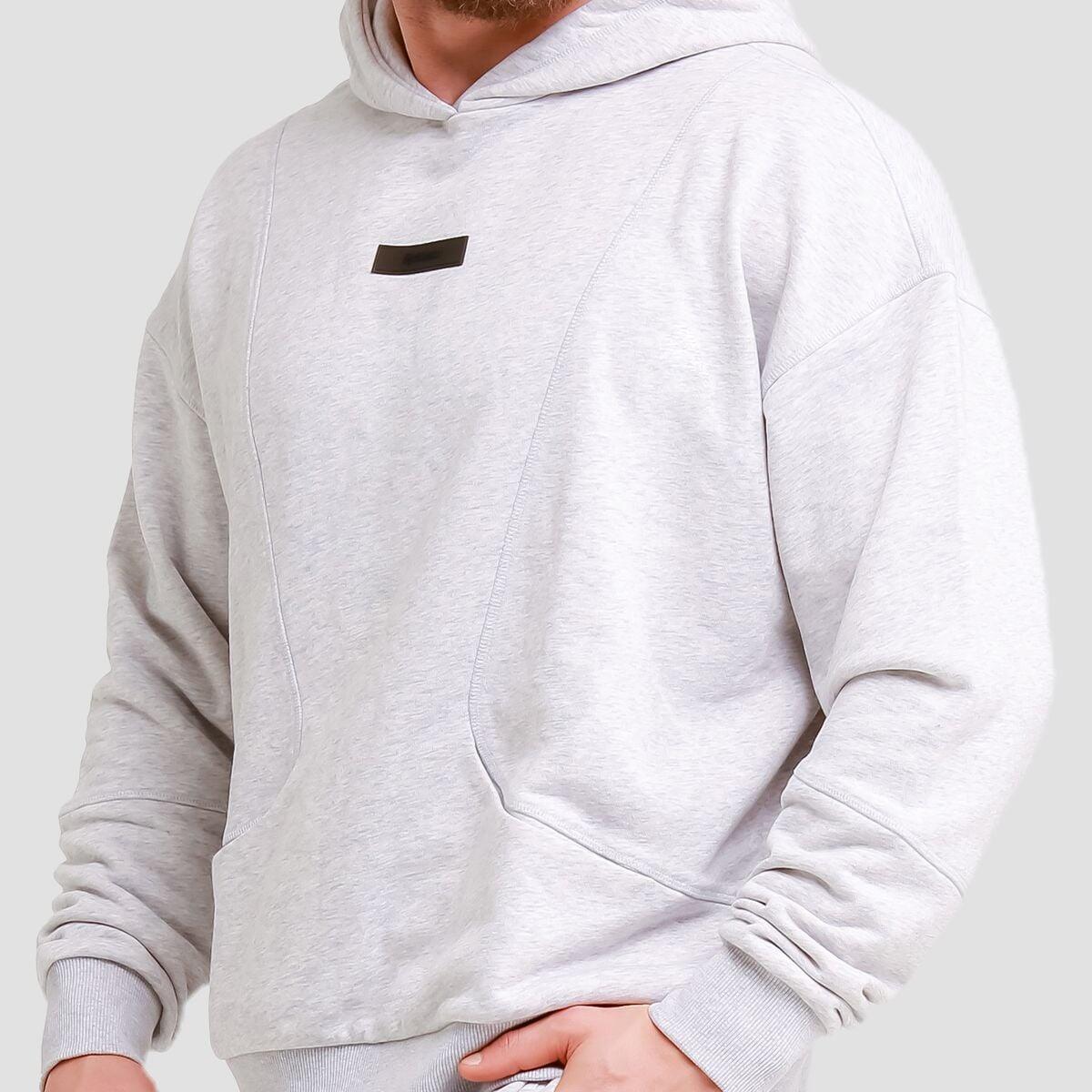 Uomo fitness felpa con cappuccio traspirante grigia Unity 4/7
