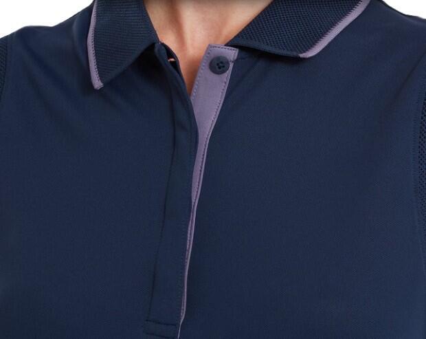 Polo Golf Footjoy Sleeveless Mujer Azul Marino 3/5