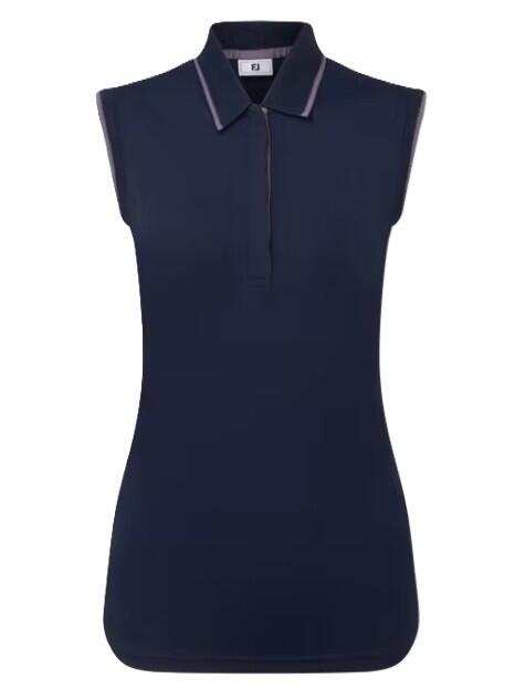 Polo Golf Footjoy Sleeveless Mujer Azul Marino 4/5