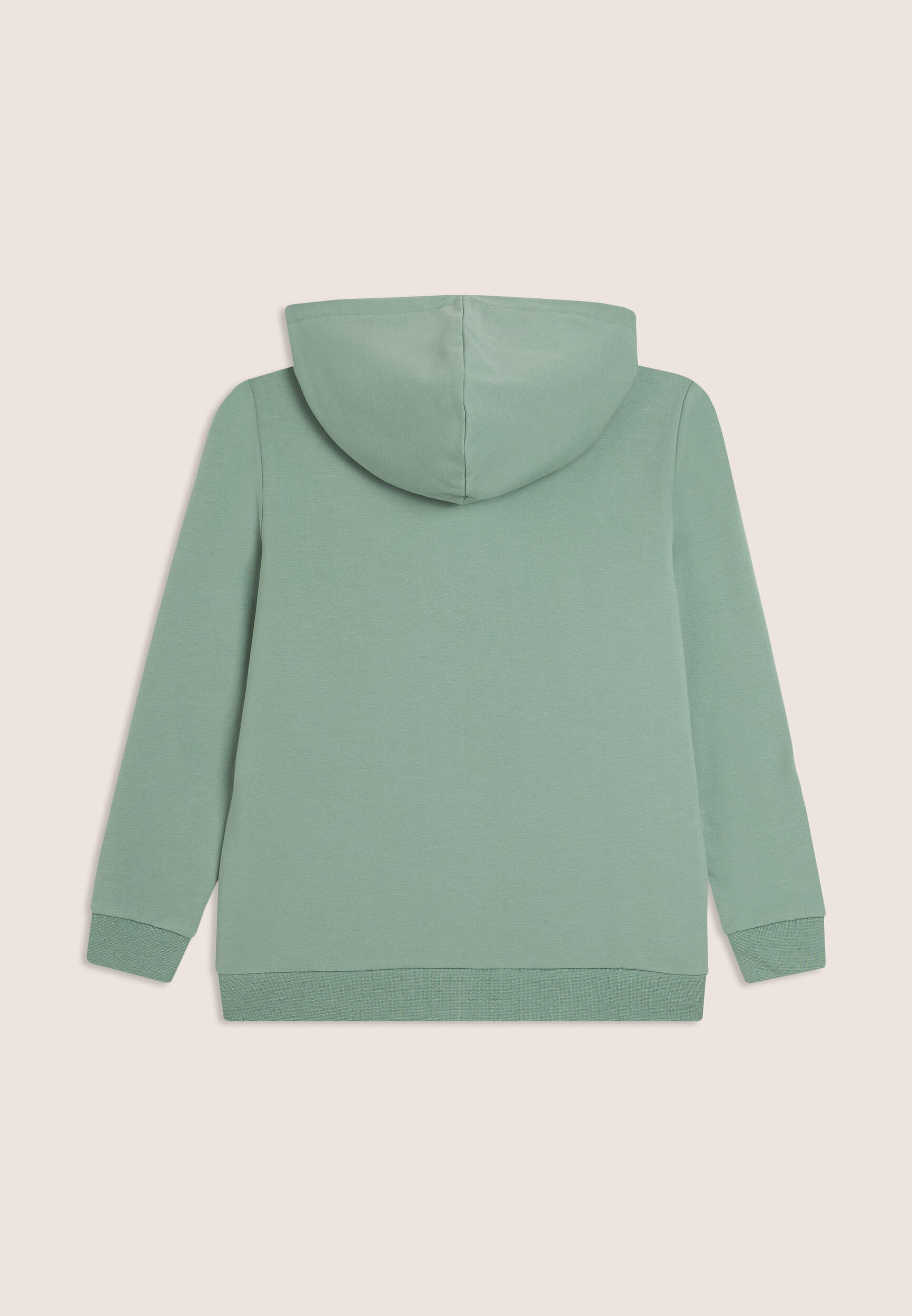 Sweat-shirt Junior à capuche avec zip intégrale et logo en caoutchouc 2/3