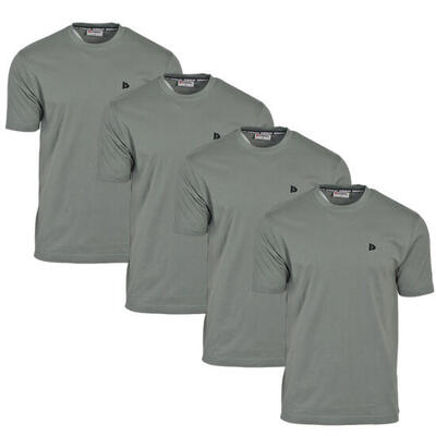 4-pack heren t-shirt vince ronde hals 100% katoen