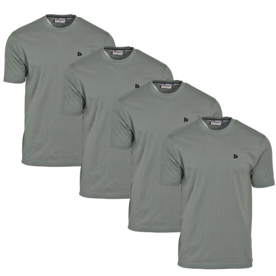 Lot de 4 t-shirts homme Vince, col rond, 100 % coton