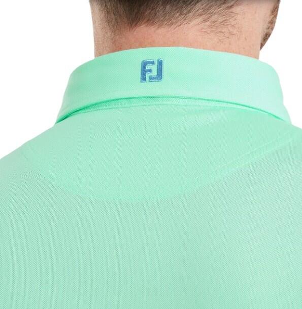 Polo Golf Footjoy Stretch Pique Solid Hombre Verde 3/5