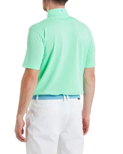 Polo Golf Footjoy Stretch Pique Solid Hombre Verde 2/5