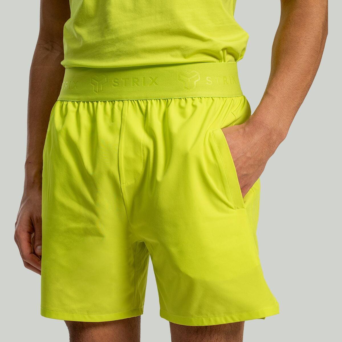 Uomo fitness pantaloncini elasticizzati Chartreuse Lunar 2/6
