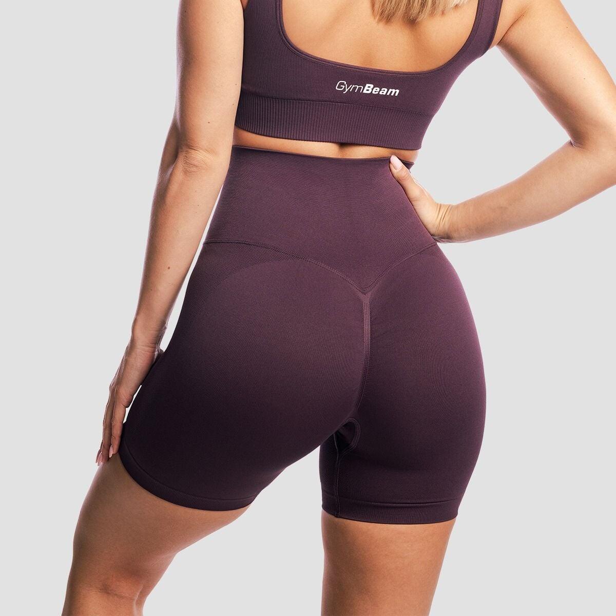 Pantaloncini donna palestra traspiranti viola Eclipse 6/7