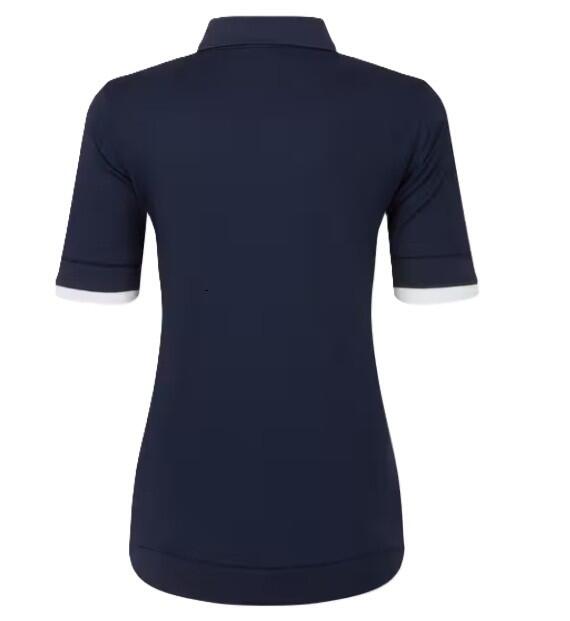 Polo da golf da donna Footjoy Knit, blu navy 4/5