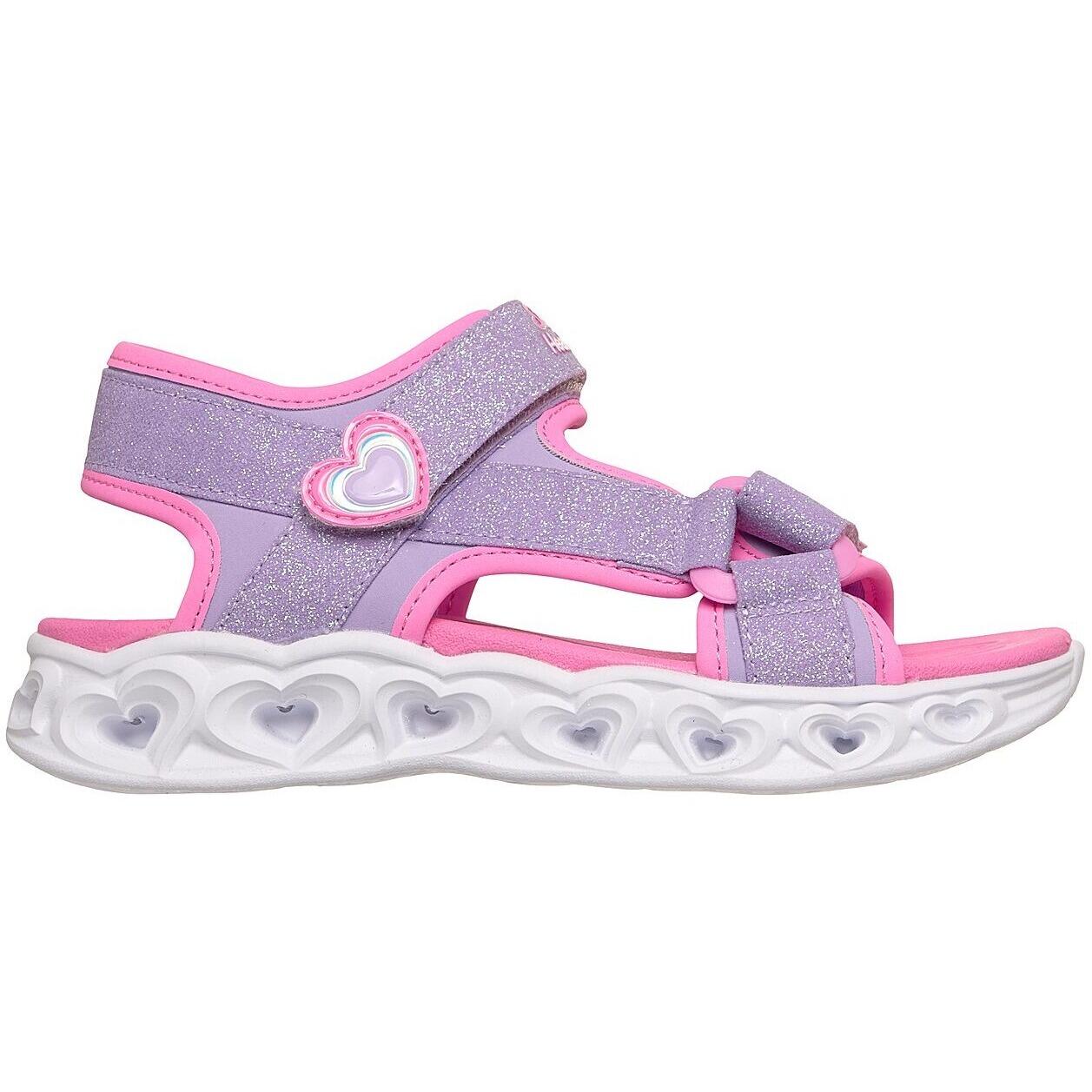 Sandalen Skechers Heart Lights Sandals-sugar, Lila, Kinder 3/5