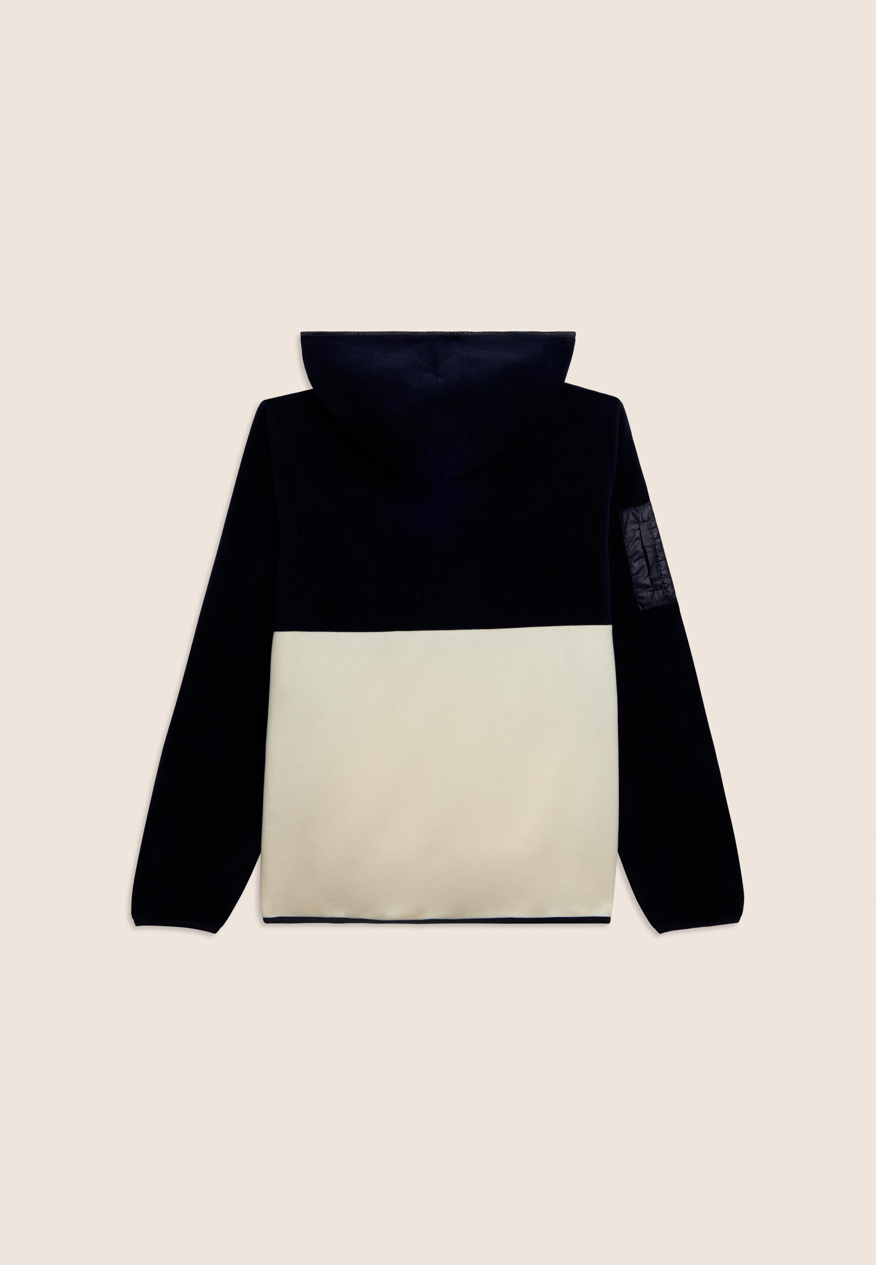 Sweat-shirt à demi-zip avec blocs de couleurs et détails ripstop 2/3