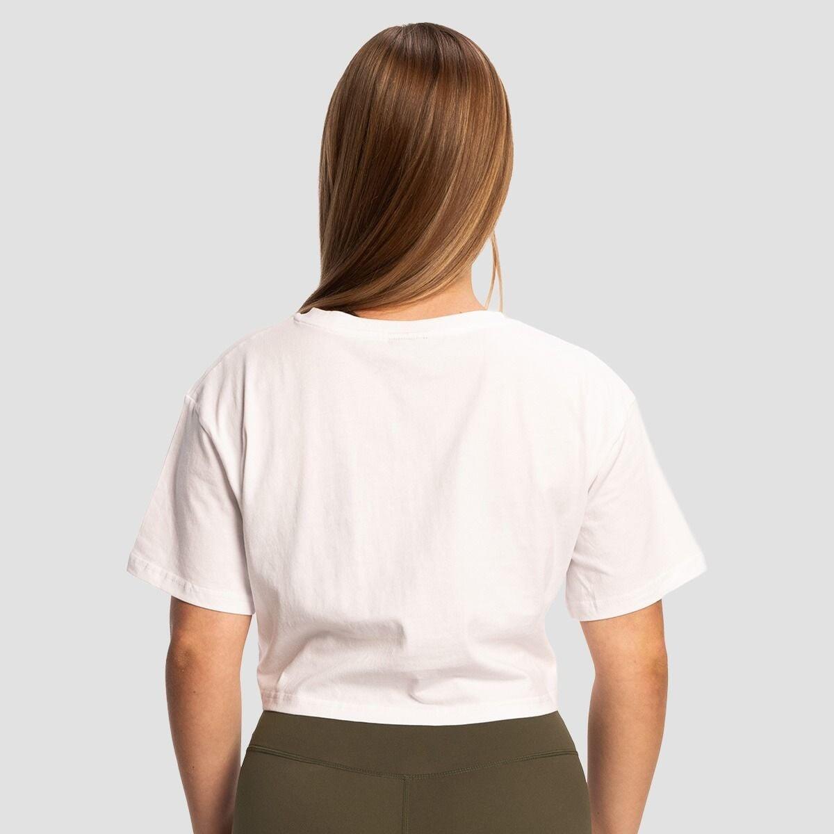 Donna palestra crop top traspirante White Limitless 3/6