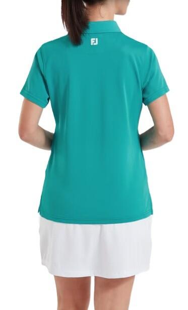 Polo Golf Footjoy Stretch Pique Solid Mujer Verde 2/5