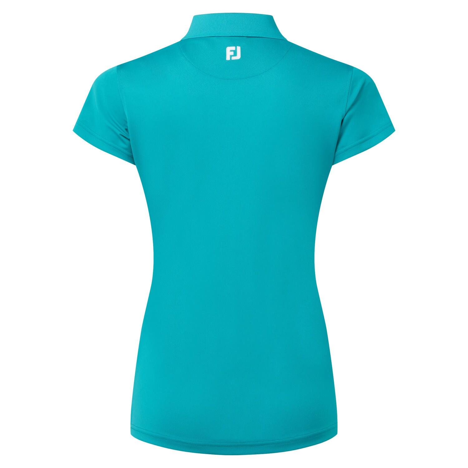 Polo Golf Footjoy Stretch Pique Solid Mujer Verde 5/5