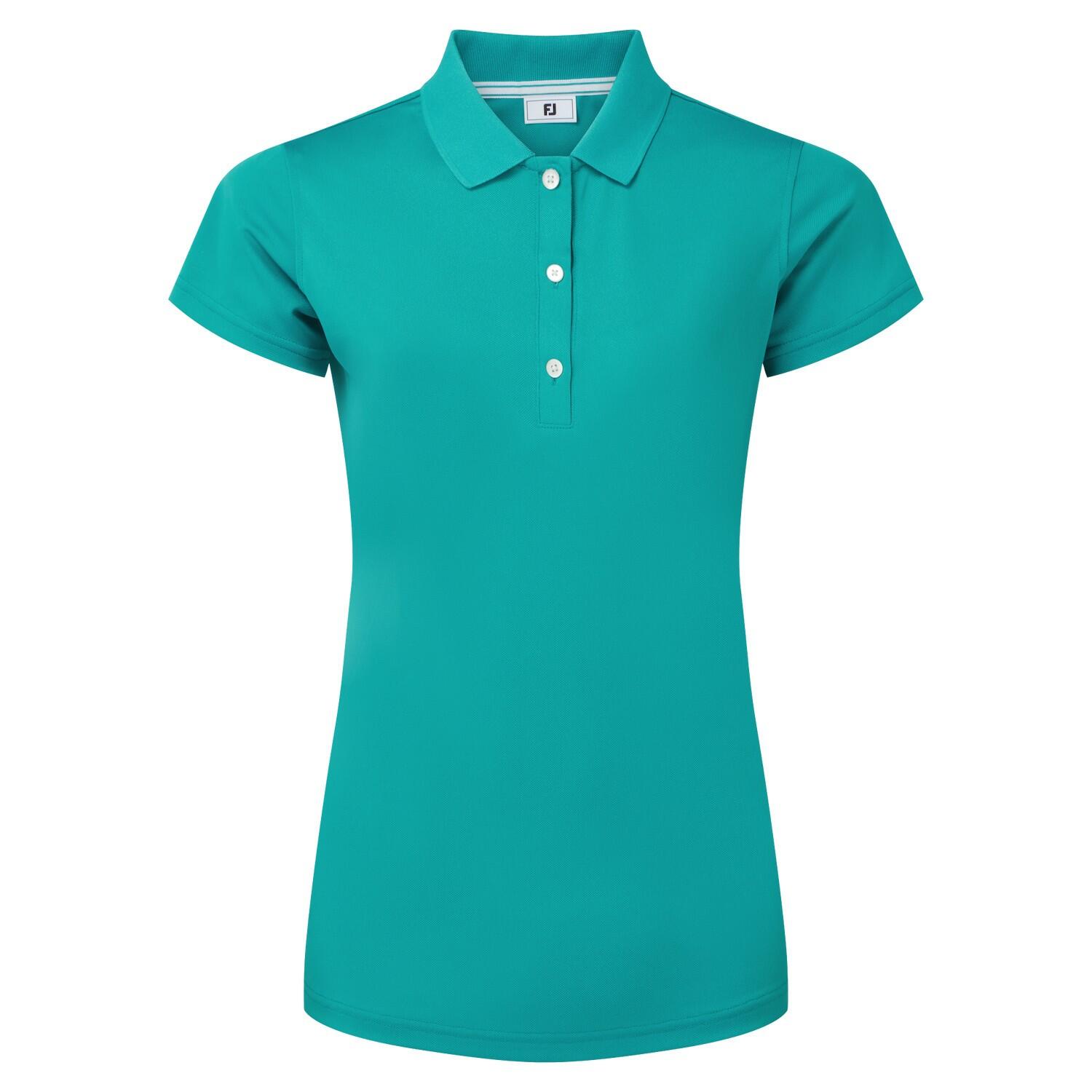 Polo Golf Footjoy Stretch Pique Solid Mujer Verde 4/5