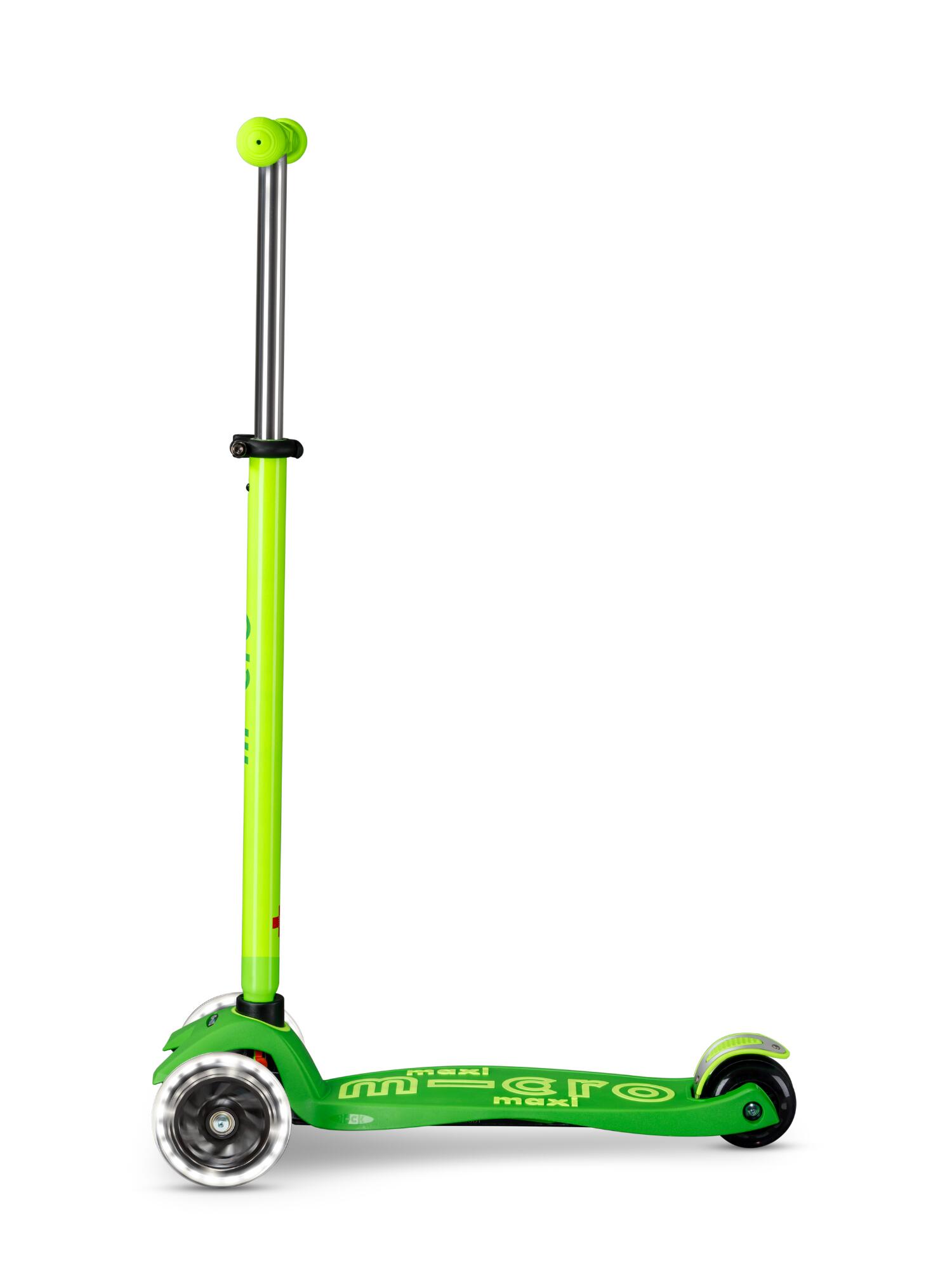 Trottinette enfant Maxi  Deluxe Néon Vert LED 5/7