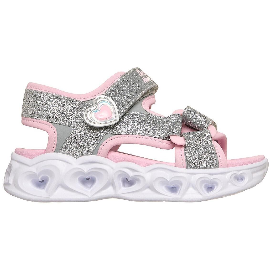 Sandalias Skechers S Lights-heart Lights Sandal, Gris, Niños 3/5