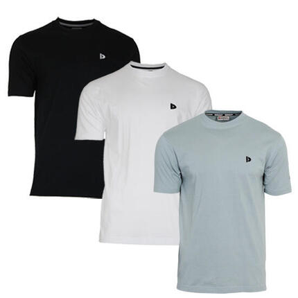 Lot de 3 t-shirts homme Vince à col rond, 60 % coton / 40 % polyester