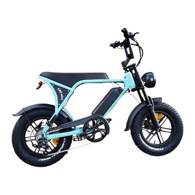 Ouxi c80 mini fatbike lichtblauw