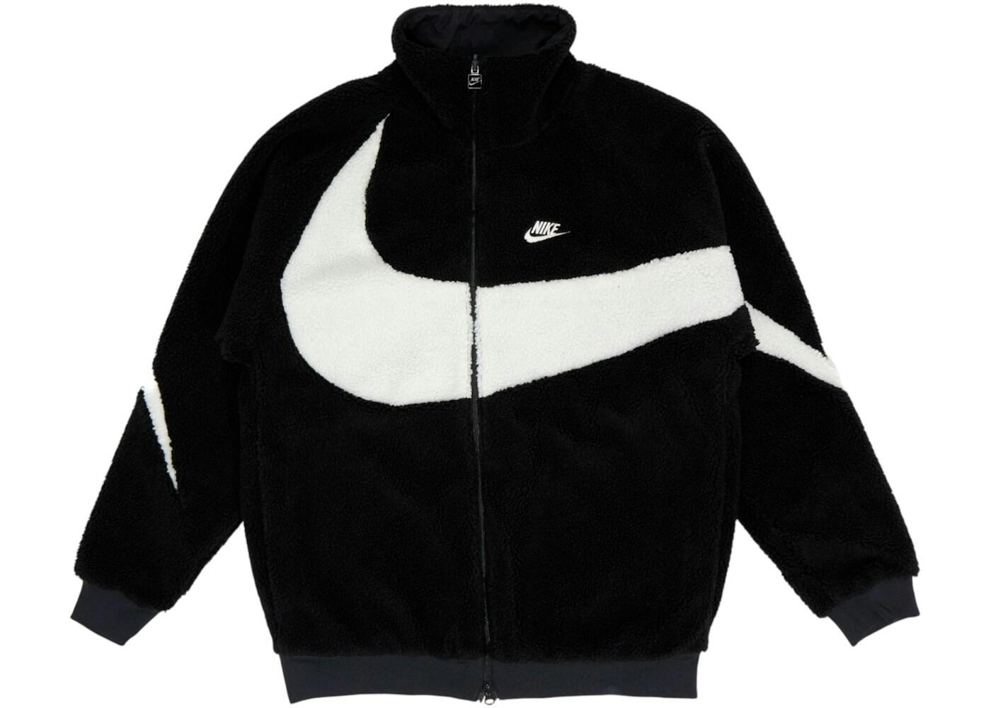 Nike Big Swoosh Wende-Boa-Jacke schwarz-weiß 2/2